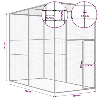 vidaXL cage pour chat Acier vidaXL cage pour chat Acier