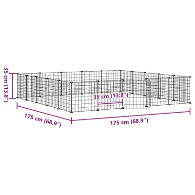 vidaXL cage pour animaux de compagnie Acier