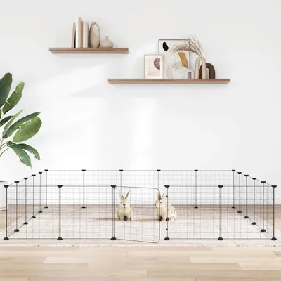 vidaXL cage pour animaux de compagnie Acier