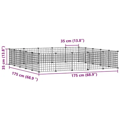 vidaXL cage pour animaux de compagnie Acier