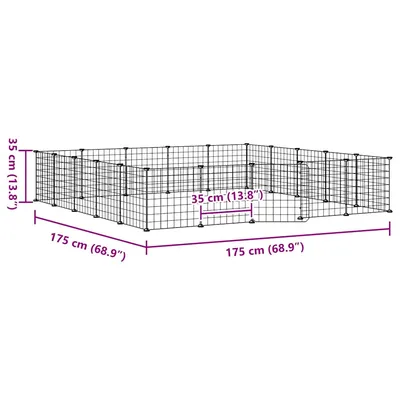 vidaXL cage pour animaux de compagnie Acier vidaXL cage pour animaux de compagnie Acier