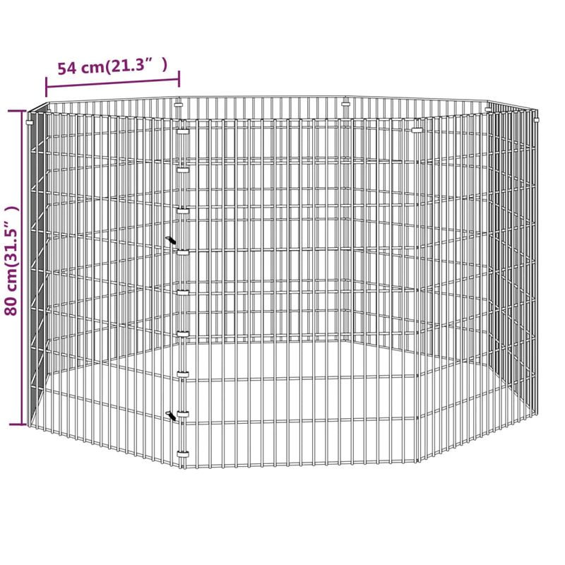 vidaXL enclos pour animaux