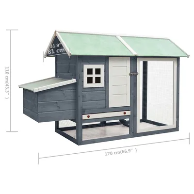vidaXL clapier pour lapins Bois de pin