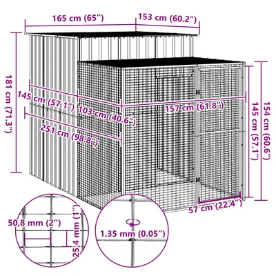 vidaXL cage à poules
