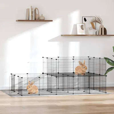 vidaXL cage pour animaux de compagnie Acier vidaXL cage pour animaux de compagnie Acier