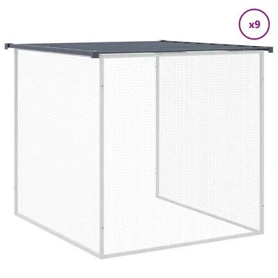 vidaXL cage à poules Acier