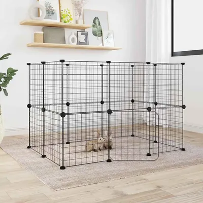 vidaXL cage pour animaux de compagnie Acier