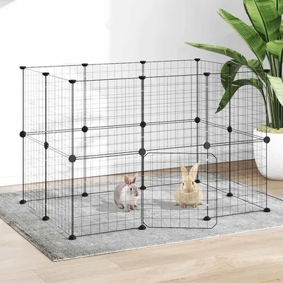 vidaXL cage pour animaux de compagnie Acier vidaXL cage pour animaux de compagnie Acier