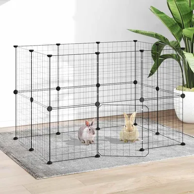 vidaXL cage pour animaux de compagnie Acier