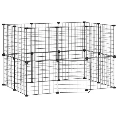 vidaXL cage pour animaux de compagnie Acier