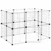vidaXL cage pour animaux de compagnie Acier