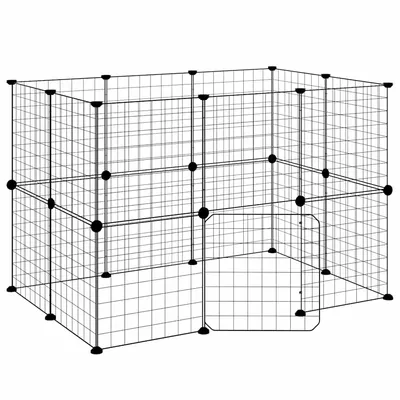 vidaXL cage pour animaux de compagnie Acier