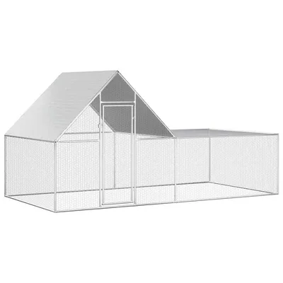 vidaXL poulailler Acier