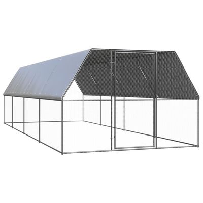 vidaXL cage à poules Acier