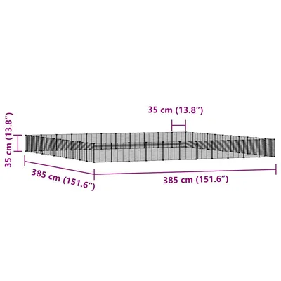 vidaXL cage pour animaux de compagnie Acier
