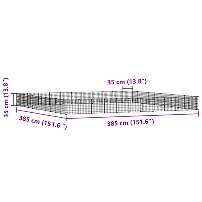 vidaXL cage pour animaux de compagnie Acier