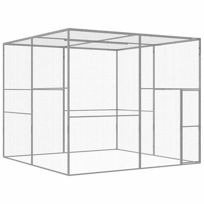 vidaXL cage pour chat Acier