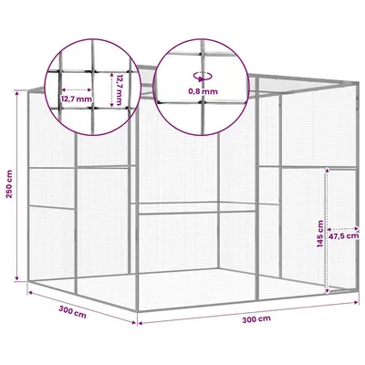 vidaXL cage pour chat Acier vidaXL cage pour chat Acier
