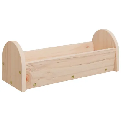 vidaXL mangeoire à foin de lapin Bois