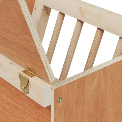 vidaXL mangeoire à foin de lapin Bois