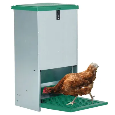 vidaXL mangeoire à poulet Métal