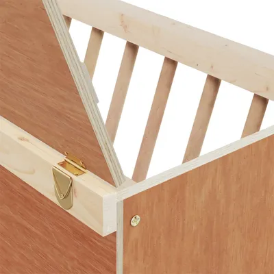 vidaXL mangeoire à foin de lapin Bois