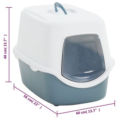 vidaXL bac à litière pour chat
