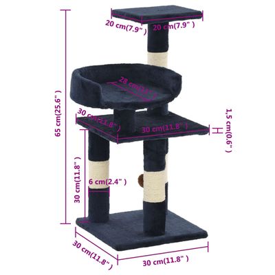 vidaXL arbre à chat Peluche