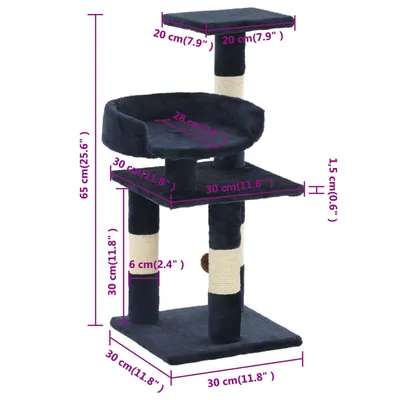 vidaXL arbre à chat Peluche