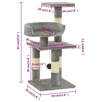 vidaXL arbre à chat Peluche