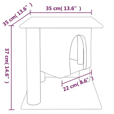 vidaXL arbre à chat