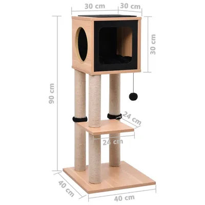 vidaXL arbre à chat MDF
