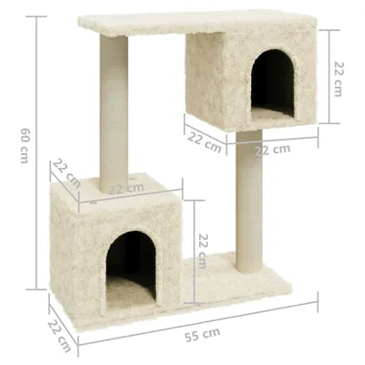 vidaXL arbre à chat Bois d'ingénierie