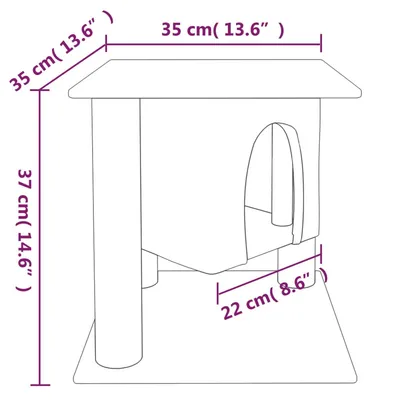 vidaXL arbre à chat