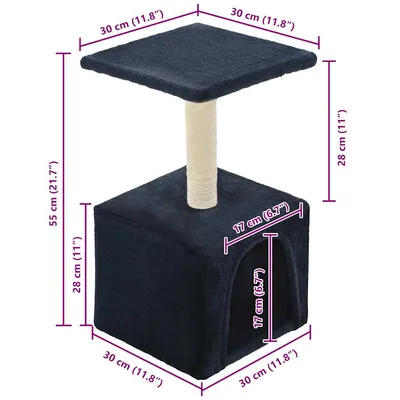vidaXL arbre à chat Peluche