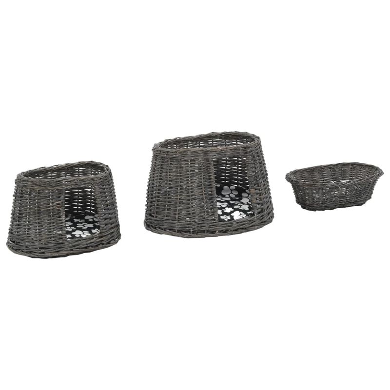 vidaXL panier pour chats Osier