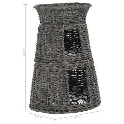 vidaXL panier pour chats Osier