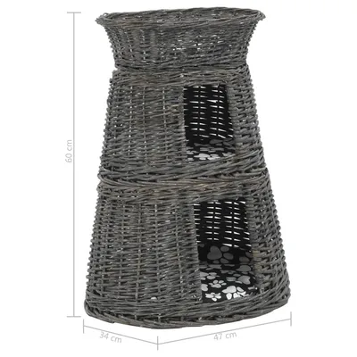 vidaXL panier pour chats Osier