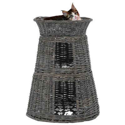 vidaXL panier pour chats Osier