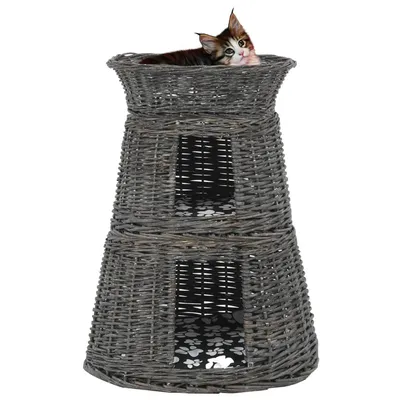 vidaXL panier pour chats Osier
