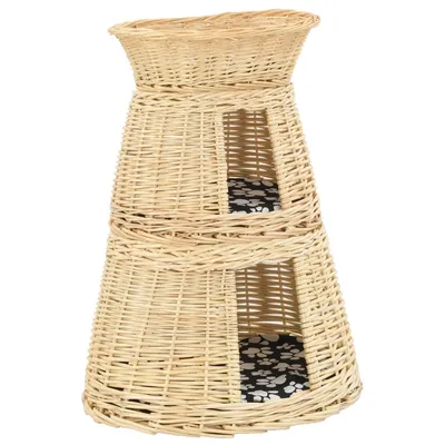 vidaXL panier pour chats Osier