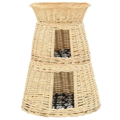 vidaXL panier pour chats Osier