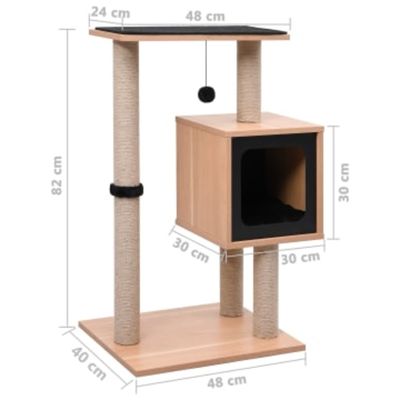 vidaXL arbre à chat MDF