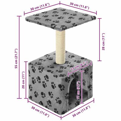 vidaXL arbre à chat Peluche