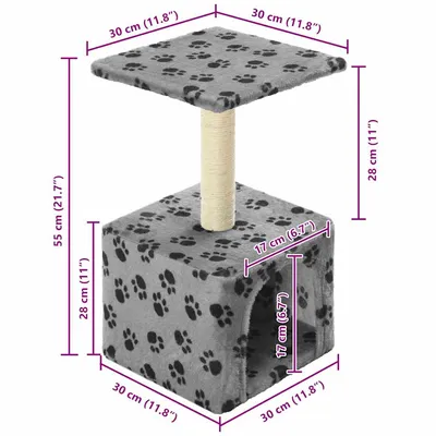 vidaXL arbre à chat Peluche