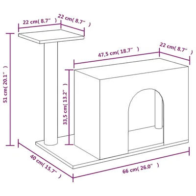 vidaXL arbre à chat Sisal