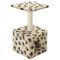 vidaXL arbre à chat Peluche Beige avec impressions de patte, 55 cm