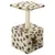 Beige avec impressions de patte, 55 cm