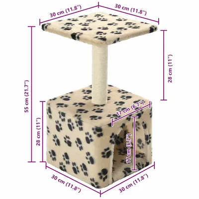 vidaXL arbre à chat Peluche vidaXL arbre à chat Peluche