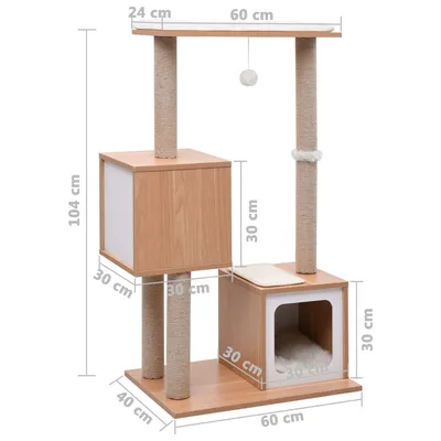 vidaXL arbre à chat MDF